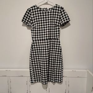 Old Navy black and white checkered dress - XS